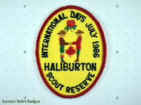 1986 Haliburton Scout Reserve International Days